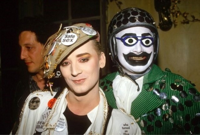 Boy George and Leigh Bowery at the Taboo